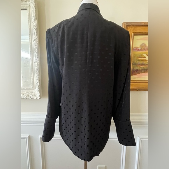 New Anthropologie x Keepsake Promise Polka Dot Blazer Size Small Black - Picture 6 of 8